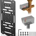 Metal Mailbox Mounting Bracket,Universal Post Mount Mailboxes Board,Mailbox Bracket for Wood or Hollow Posts,Mailbox Mounting Plate Compatible with Most Sizes of Post Mount Mailboxes
