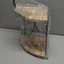 Goaste 2-Tier Bathroom Counter Organizer, Wood Vanity Corner Shelf, Skincare Storage Standing Tray, Kitchen Countertop Spice Rack, Makeup Perfume Holder for Bathroom Organization, Dresser, Kitchen