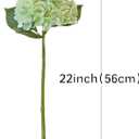 DUYONE 4PCS Artificial Flowers Large Hydrangeas Flowers Latex Bouquet for Wedding Bridal Office Home Party Decoration (4Pcs Light Green)