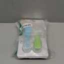 Munchkin Silicone Scoop Trainer Spoons with Choke Guard for Baby Led Weaning, 4 Count, Blue/Green