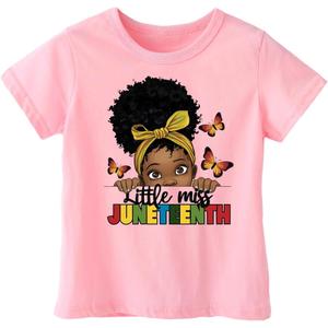 Funny Juneteenth Shirts for Todder Boys Girls Kids, African American History Shirts 1865 Peace Love Tees 2-8T (Yellow)