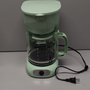 MELLERHOME 12-Cup Drip Green Coffee Maker, Borosilicate Carafe, Auto-Off, Reusable Filter, Anti-Drip, Keep-Warm Function, Clear Water Level Window, Green Kitchen Accessories & Dcor