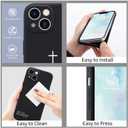 Wihytec Cherry & Leopard Black Phone Case Cover for iPhone 12 Black Leopard & Cherry Case Cover Liquid Silicone Soft Gel Rubber Matt Phone Cover with Microfiber Lining