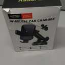 CHGeek Wireless Car Charger, 15W Fast Charging Auto Clamping Phone Holders for Your Car Phone Mount for Car fit for iPhone 17 16 15 14 13 12 Pro Max 11 XR XS, Samsung Galaxy S25 Ultra S24 S23, Black