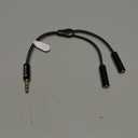 Syncwire Headphone Splitter, Nylon-Braided Extension Cable Audio Stereo Y Splitter (Hi-Fi Sound), 3.5mm Male To 2 Ports 3.5mm Female Headset Splitter for Phone, PS4, Switch, Tablets & More (Black)