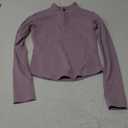 AKEWEI Womens Long Sleeve Workout Tops Quarter Zip Pullover Quick Dry Crop Athletic Slim Fit Yoga Shirts, Small