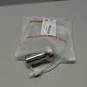 Soap Dispenser for Kitchen Sink, Sink Soap Dispenser with Longer Threaded Shaft Shank, 47" Extension Tube Connects Directly to Dish Soap Container, Wider Pump Head Base Brushed Nickel