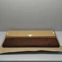 Homeforia Walnut Floating Shelves 30 Inches Long, Premium Solid Wood, Long Walnut Floating Shelves for Living Room