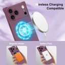 OOK Magnetic Case for iPhone 17 Pro 6.3 Inch [Wireless Charging Compatible] Soft TPU Solid Phone Cover Anti-Scratch Shockproof Protection Slim Case for Women Men - Rose Purple