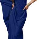 KOH KOH Womens 2025 Long Cowl Neck Flowy Grecian Goddess Single Sleeve Maxi Dress (Cobalt Royal Blue) XL