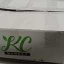 Globe Electric 2-Light Flush Mount Ceiling Light, Matte Brass Finish, White Linen Shade, E26 Base, Dimmable, Minimalist Home Lighting, 60998