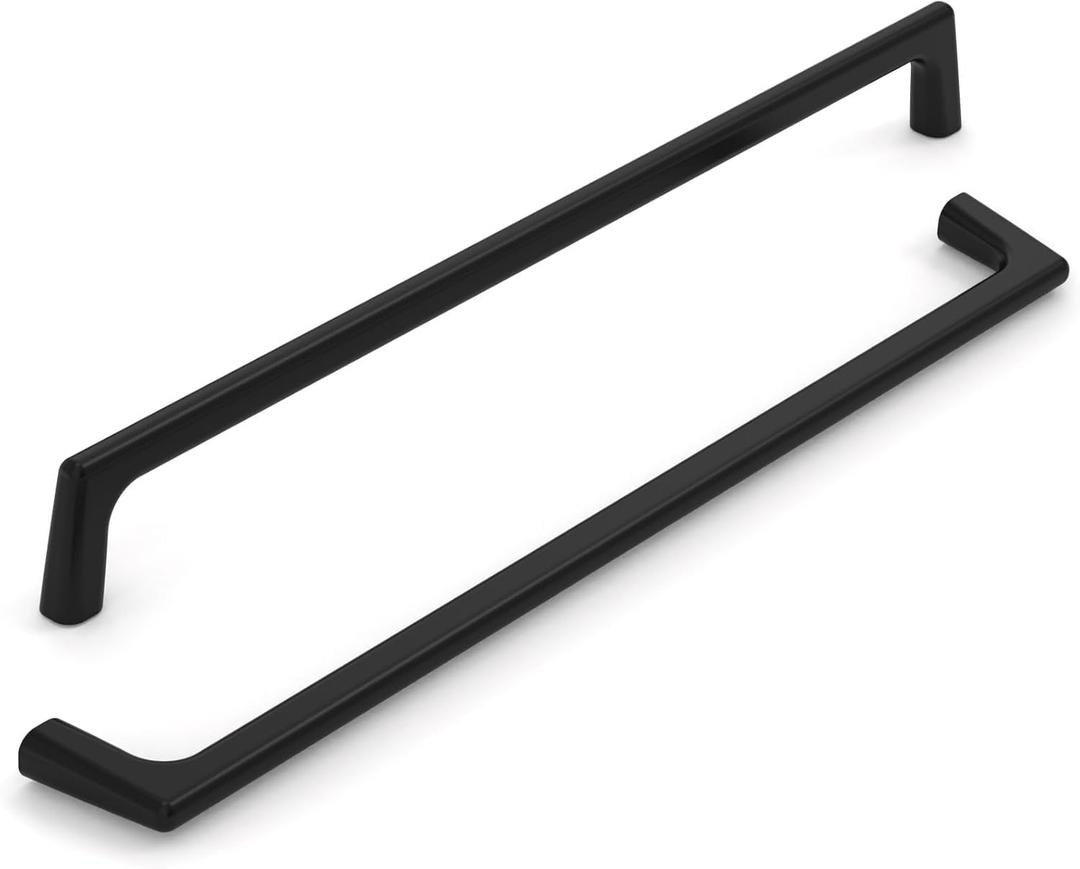 10 Pack 8.8 Inch(224mm) Kitchen Cabinet Handles Matte Black Cabinet Pulls Kitchen Cabinet Hardware Drawer Pulls for Cupboard Wardrobe