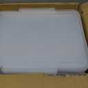 Tinlade 24 Pcs Classroom Paper Storage Bins with Lids, Clear, 13x10in
