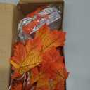 3 Pack&Timer - Thanksgiving Decorations Fall Garland with Pumpkin Lights Thanksgiving Decor for Home, 30Ft 60LED 3D Pumpkin Fall Lights Patented Enlarged Maples Leaf Battery Operated Christmas Decor