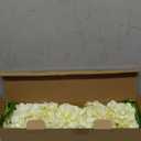 5pcs Realistic Fake White Flowers Artificial Silk Hydrangea Flowers Artificial Flowers Faux Hydrangea Stems for Bouquets Home Table Centerpieces Outdoor Wedding Office Family Party Decoration