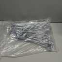 Funrous 100 Pack Peg Board Hooks Stainless Steel Pegboard Hooks Shelving Display Hanging Peg Board Holders for 1/8 and 1/4 Garage Storage Tools Organizer(12 inch)