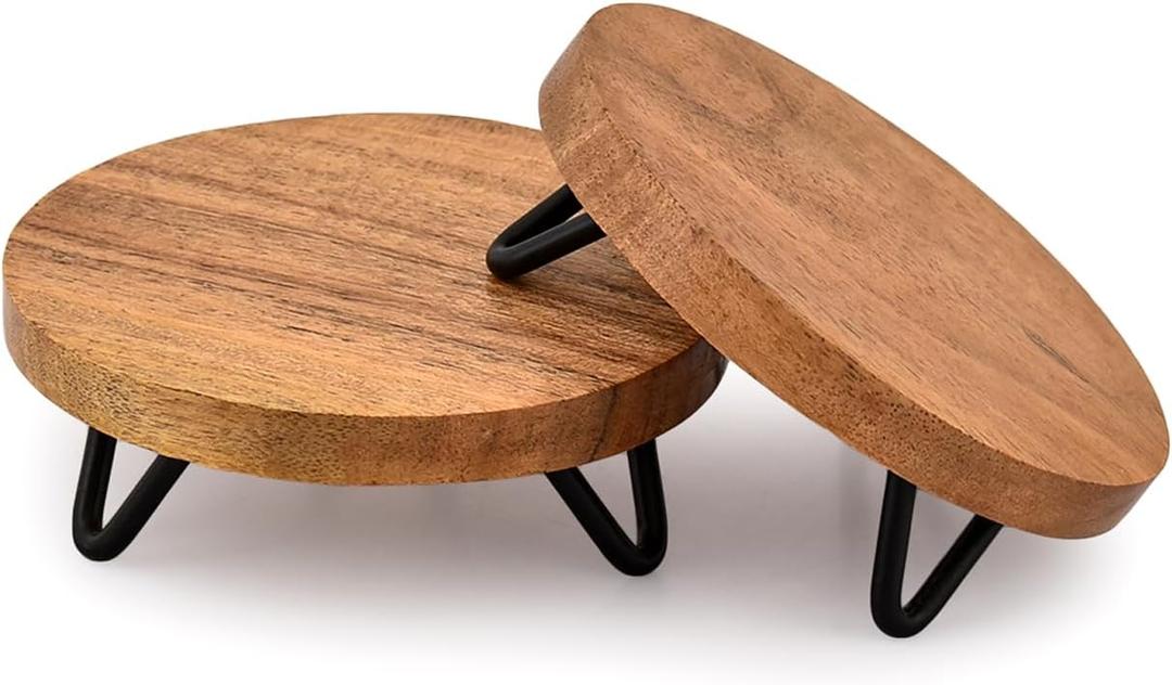 Riser Display Risers for Party Platter Dessert Stands Apply to Party, Dining Bar, Living room or Garden Set of 2 ( 4" x 4" x 1.5")
