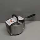 KitchenAid Stainless Steel Saucepan with Measuring Marks and Lid, 2 Quart, Brushed Stainless Steel