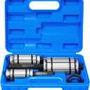 DAYUAN Upgraded 3 Pcs 1-1/8'' to 3-1/2'' Exhaust Pipe Expander Tool Set, Tail Pipe Spreader Kit Compatible with Most Vehicles and Trucks Bule Case 