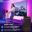 Neon RGB Rope Lights,IP67 Waterproof,Flexible Led Rope Lights,Control with App/Remote,Music Sync,for Gaming Room Living Bedroom Wall Decor (20FT)