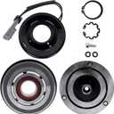 AC Compressor Clutch Kit Replacement for Chevy Avalanche Silverado Suburban GMC Savana Sierra Yukon Cadillac Escalade Hummer H2 H3 5.3L 6.0L 6.2L