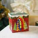 12Pcs Bows for Gift Wrapping, 6 Inch Curly Ribbon Bows, Self Adhesive Burst Gift Bow for Presents,Paper Bag, Baby Shower Favors, Wrapping Accessories, Wedding Decor (Green Orange Red)