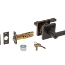 Kwikset 156HFLSQTSMT11P 2 Pack Halifax Square Keyed Entry Lever, Venetian Bronze