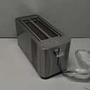 Mueller UltraToast Full Stainless Steel Toaster 4 Slice, Long Extra-Wide Slots for Bagels and Waffles, 6 Browning Levels, LED Display, Cancel/Defrost/Reheat Functions & Removable Tray, Kitchen Gadgets