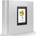 Photo Album 4x6 1000 Photos, Leather Cover Extra Large Capacity Wedding Family Graduation Baby Anniversary Vacation Birthday Christmas Holds 4x6 Pictures(Grey, 1000 Pockets)