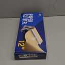 DIY Crew 12 Inch Paper Roll Dispenser and Cutter - Heavy-Duty Wall Mountable, Non Slip Tabletop - Kraft, Freezer, Butcher Paper - Up to 1000ft Rolls (Silver)