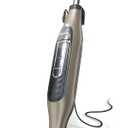 Shark S7001 Mop, Scrub & Sanitize at The Same Time, Designed for Hard Floors, with 4 Dirt Grip Soft Scrub Washable Pads, 3 Steam Modes & LED Headlights, Gold