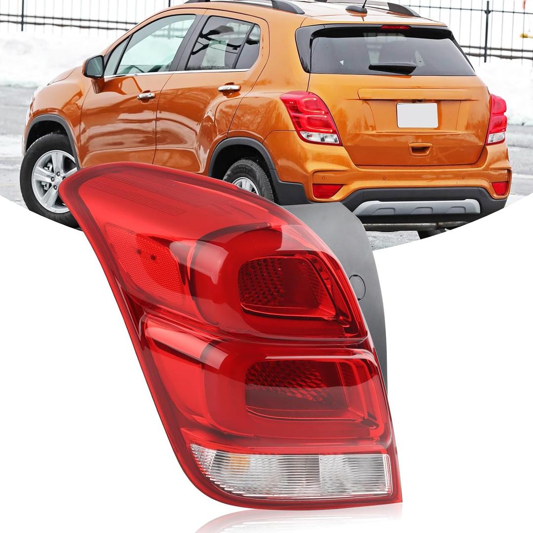 LH LED Tail Light With Bulb Harness Assembly Compatible With 2017-2022 Chevy Trax Rear Lamp Left Driver Side Replacement GM2800298 42750549