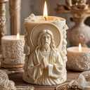3D Jesus Candle Mold Resin Casting Silicone Molds for Home Decor & Candle Making, Aromatherapy, DIY Home Decor Craft Mold