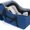 Padded Car Seat Bag Compatible with Most Nuna Pipa Car Seats UPPAbaby MESA V2 without Base & Chicco KeyFit 30 and Base, Car Seat Travel Bag for Airplanes, Blue