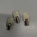 3-Pack 2060 Tubular Replacement Keys Cut to Code 20012100 Compatible with for Sentry Safe, Round Barrel Key Type