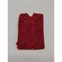 Sexy Women Leopard Jumpsuits, Hollow Out Backless, Sheer Dancewear (Red)