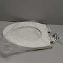 Bemis 1500EC Durable Wood Toilet Seat with Easy Clean Hinges, Made in USA, Elongated, Biscuit