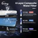 iSpring RO1000-BN Tankless Reverse Osmosis System, 1000 GPD Fast High Flow Under Sink Reverse Osmosis Water Filtration System, 2:1 Low Drain Ratio, TDS PFAS Reduction, Auto Flush, Filter Reminder, Set name: 1000 GPD RO + Brushed Nickel Faucet