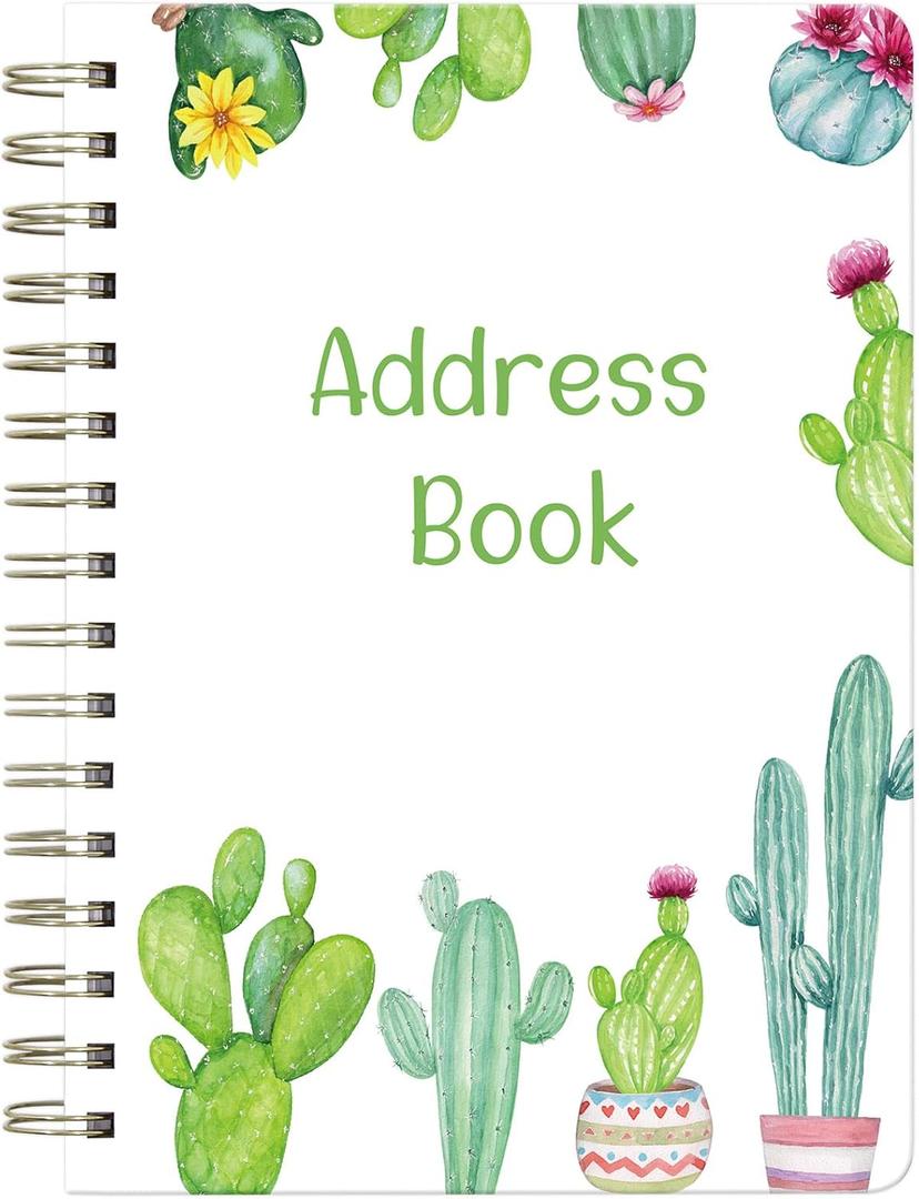 Address Book with Alphabetical Tabs Internet Phone Contact Password Notebook Keeper 8.25 X 6.2 inch 120 Pages