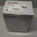 Candle Warmer Lamp Electric Timer - Candles Wax Warmers Glass Lamps for Jar Candles Burner No Flame Scented Melting Warming Lantern Adjustable Height Dimmable Light with 2 Bulb for Home Living Bedroom (Transparent)