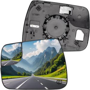 Driver Side Mirror Replacement for Dodge Ram 1500 2019 2020 2021 2022 2023 2024 2025 - Left Side Mirror Glass, Power Heated Rear View Mirrors