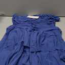 ZESICA Women's Summer Sleeveless Cocktail Party Bodycon Dress 2026 Spring One Shoulder Mesh Ruched Formal Midi Dresses (Large, Navy)