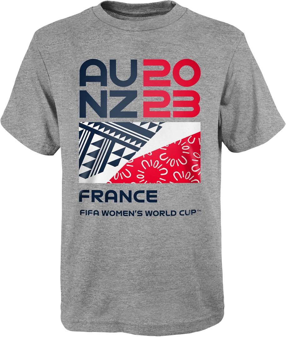 Outerstuff Men's FIFA World Cup Graphic Short Sleeve Tee, France, Multicolor, X-Small