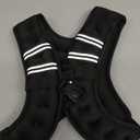 Weighted Vest Woman, 8 Lb Unisex Reflective Strength Training Weight Vest For Running, Jogging, Cardio & Workouts (Black)