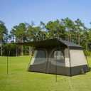 Vidalido Tents3-4 Person Camping Tent with Extended VestibuleWeather Resistant Family Tents with Breathable Mesh WindowsEasy Install Waterproof Outdoor Tent for Backpacking and Camping Hiking (Green)