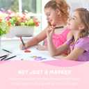 3 x 24 Colors Dual Tip Acrylic Paint Markers, Fine and Brush Tip Acrylic Paint Pens with Automatic Ink Control System for Rock Painting, Canvas, Wood, Glass, Fabric, DIY Crafts Making Art Supplies