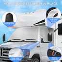 Custom Fit RV Windshield Cover for Mercedes Sprinter Van 2007-2026 All-Weather Sunshade for Blackout Privacy, Waterproof and Durable