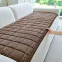 Couch Covers for Dogs Washable, 27.6"x70.9" Non Slip Couch Covers for Loveseat Sofa Pet Friendly, Soft Fuzzy Sofa Covers for Pet, Dog Couch Cover Furniture Protector(1PC,Dark Brown)