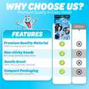 Cleaning Gel for Those Hard to Reach Places, Automotive Cup Holder Electronic Keyboard Office, Slime Gel Cleaner Dust Crumb Removal (Resealable Pouch, Blue, 3oz) 12 Pack