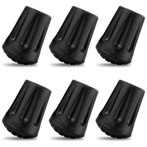 6Pcs Hiking Walking Stick Tips - Rubber Tips for Hiking Poles Hiking Accessories Collapsible Walking Stick Tips Rubber Tips for Canes - Hiking Pole Tips Rubber Tips for Walkers